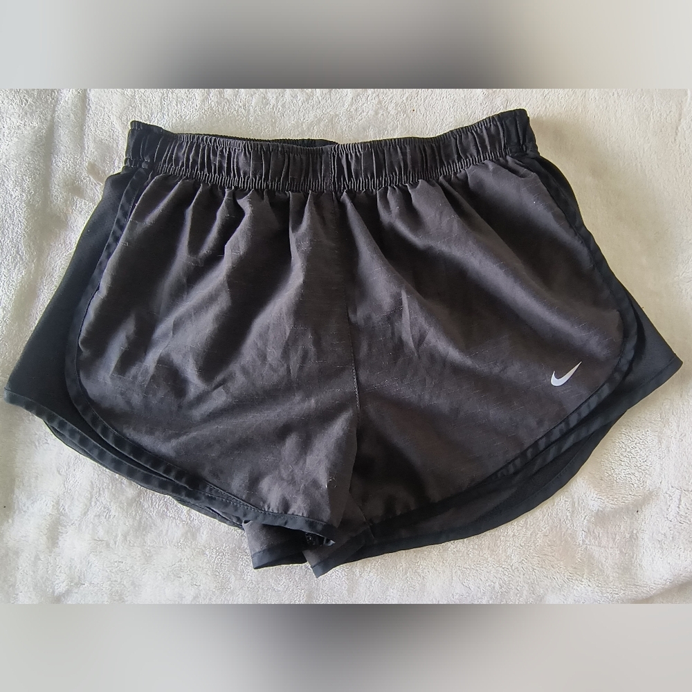 Nike M Athletic Dri Fit Gray / Black Running Shorts Medium